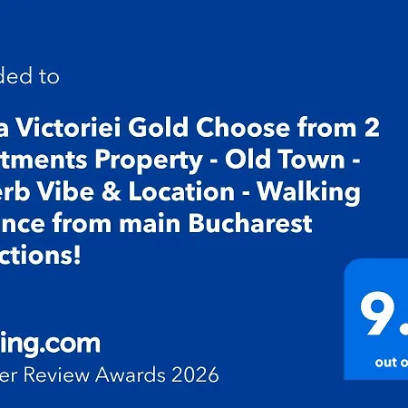 Lägenhet Calea Victoriei Gold Choose From 2 - Old Town - Superb Vibe & Location - Walking Distance From Main Attractions! *