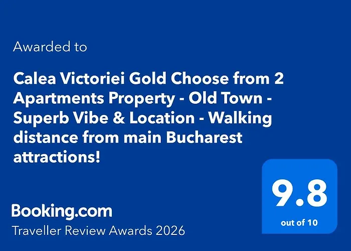 Lägenhet Calea Victoriei Gold Choose From 2 - Old Town - Superb Vibe & Location - Walking Distance From Main Attractions! *